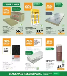 GAMMA folder Pagina 13: Idelco PIR isolatieplaat €13,75, Isover Comfi Panel glaswolplaat €33,89