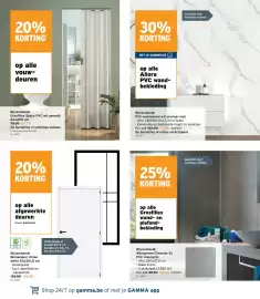 GAMMA folder Pagina 16: Vouw-deuren €60,79, Allora PVC wandbekleding €72,06