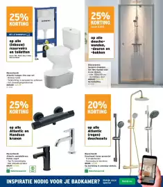 GAMMA folder Pagina 18: Atlantic hangwc Otis mat wit €201,75, Atlantic wastafelkraan Parker €67,49