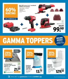 GAMMA folder Pagina 2: Atlantic duoblok Nash wit €129,00, Handson flexibele tegellijm €13,79