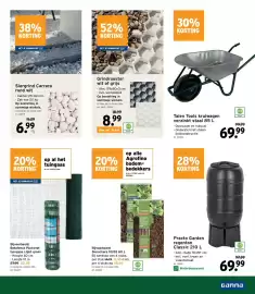 GAMMA folder Pagina 29: Practo Garden regenton classic €69,99, Grindrooster wit of grijs €8,99