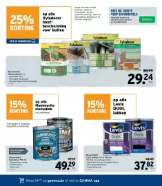 GAMMA folder Pagina 8: Levis duol lakken €37,82, Hammerite metaallak €49,29