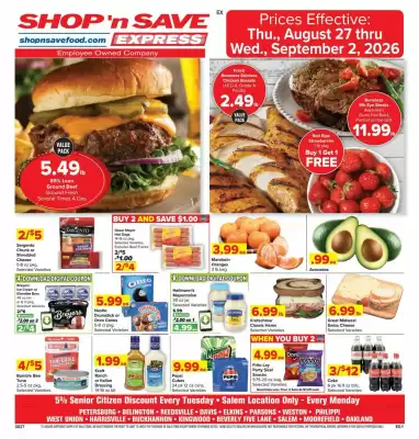 Shop 'n Save (valid until 2-09)