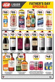IGA Liquor catalogue Page 2: Jameson Irish Whiskey or Maker's Mark Bourbon Whisky €80,00