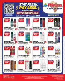 Africa Cash and Carry catalogue week 35 Page 1: Forever Frag Asstd Sauvage €28,50, Brut Deo Assorted €194,25