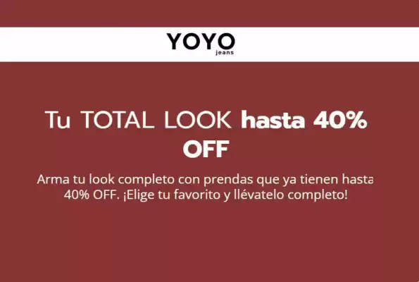 Yoyo Jeans (válido hasta 2-09)