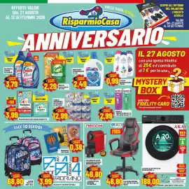 Volantino Risparmio Casa Pagina 1: Lavatrice Akai 8kg slim €188,00, Svelto ecoricarica €2,29