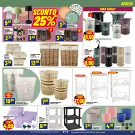 Volantino Risparmio Casa Pagina 21: Cestini in vimini quadrati €3,80, Cesta biancheria intrecciata bianca €19,90