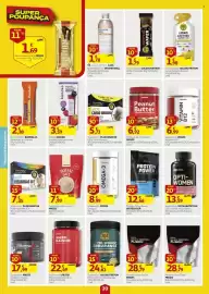 Folheto Auchan semana 35 Página 20: Suplemento prozis mass gainer chocolate €22,49, Barra Proteína gold nutrition €1,79
