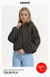Cropp gazetka tydzień 35 Strona 10: Czarna lekka kurtka z kapturem Cropp €139,99