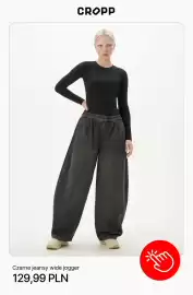 Cropp gazetka tydzień 35 Strona 8: Czarne jeansy wide jogger Cropp €129,99