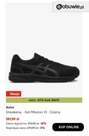Eobuwie gazetka tydzień 35 Strona 3: Sneakersy Asics Gel-Mission 13 czarny €261,99