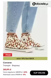 Eobuwie gazetka tydzień 35 Strona 6: Trampki Converse brązowe €265,99