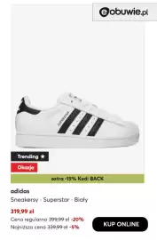 Eobuwie gazetka tydzień 35 Strona 7: Sneakersy Adidas Superstar biały €319,99