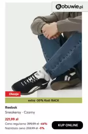 Eobuwie gazetka tydzień 35 Strona 8: Sneakersy Reebok czarne €221,99