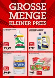 Eurogast Grissemann Flugblatt woche 35 Seite 9: Ariel Waschmittel Universal €23,99, Lenor Weichspüler Professional €8,99