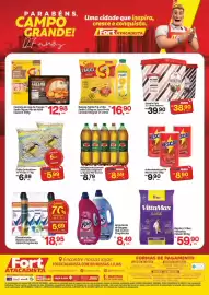 Tabloide Fort Atacadista Página 2: Nestlé - achocolatado em po nescau €9,90, Ypê - amaciante de roupas €8,49