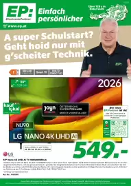 EP Flugblatt Seite 1: LG Nano 4K UHD AI TV 55NU900B6LA €549,00