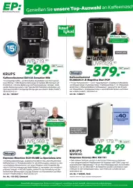EP Flugblatt Seite 10: DeLonghi Kaffeevollautomat ECAM220.51.B Magnifica Start POP €379,00