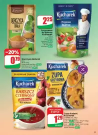 Dino gazetka tydzień 35 Strona 25: Przyprawa do potraw Kucharek €2,25, Gorczyca biała Natural €0,79
