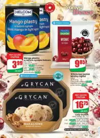 Dino gazetka tydzień 35 Strona 32: Mango plastry w lekkim syropie Helcom €3,99, Lody Grycan €16,75