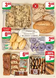 Dino gazetka tydzień 35 Strona 41: Ciasto łaciate z nadzieniem wiśniowym Gotszlik €7,99, Zapiekanka z pieczarkami €3,89