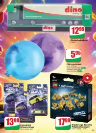 Dino gazetka tydzień 35 Strona 59: Piłka gumowa €5,95, Pojazd Hot Wheels Silver €13,99