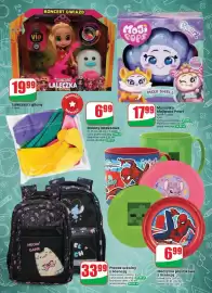 Dino gazetka tydzień 35 Strona 60: Laleczka z gitarą Norimpex €19,99, Kubek plastikowy z licencją €6,99