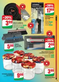Dino gazetka tydzień 35 Strona 69: Nóż wielofunkcyjny z dodatkowym ostrzem €2,99, Kij uniwersalny 120 cm €3,99