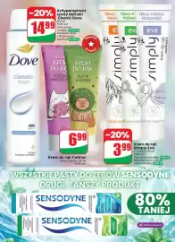 Dino gazetka tydzień 35 Strona 73: Krem do rąk Simply Eva miód i owies €3,99, Krem do rąk Celther Różowe Winogrono €6,99