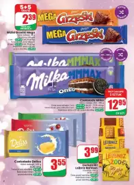 Dino gazetka tydzień 35 Strona 8: Wafel Grześki Mega €1,19, Czekolada Milka MMMAX Oreo €12,95