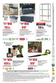 Catalogue Leroy Merlin page 4: RYOBI SOUFFLEUR ONE+ €99,00, ESSENTIAL BY WORX PERCEUSE À PERCUSSION 20 V €69,90