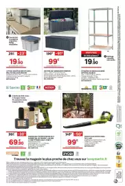 Catalogue Leroy Merlin page 4: RYOBI SOUFFLEUR ONE+ €99,00, ESSENTIAL BY WORX PERCEUSE À PERCUSSION 20 V €69,90