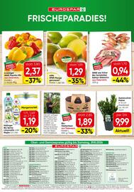Eurospar Flugblatt Seite 16: Stangensellerie €1,42, Höllinger Bio Sprizz €1,19