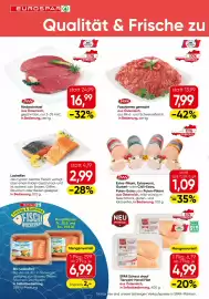 Eurospar Flugblatt Seite 2: Tann Gemischt Faschiertes €7,99, Spar Natur pur Bio-Lachsfilet €6,99