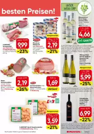 Eurospar Flugblatt Seite 3: S Budget Schweinsfilet €9,99, Weingut Rabl Grüner Veltliner Terrassen €5,99
