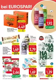 Eurospar Flugblatt Seite 5: YFood Trinkmahlzeit €3,79, Reese's Peanut Butter & Milk Chocolate Ice Cream Bites €6,49