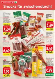 Eurospar Flugblatt Seite 6: Tann Tiroler Landjäger €6,49, Tann Tiroler Kaiserwurzen €1,99