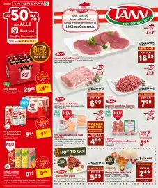 Interspar Flugblatt Seite 4: TANN Karreebraten aus Österreich €6,99, Stiegl Goldbräu, Hell oder 0,0% alkoholfrei €4,77