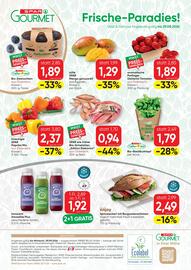 SPAR Gourmet Flugblatt Seite 12: Perlinger Datterini Tomaten €1,89, Spar Natur pur Bio-Zwetschken €1,89