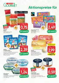 SPAR Gourmet Flugblatt Seite 10: Eskimo Cremissimo €2,99, Philadelphia Frischkäse €1,24
