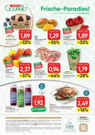 SPAR Gourmet Flugblatt Seite 12: Perlinger Datterini Tomaten €1,89, Spar Natur pur Bio-Zwetschken €1,89