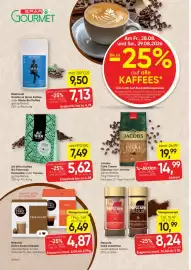SPAR Gourmet Flugblatt Seite 2: Nescafé Gold Löskaffee €10,99, Alt Wien Kaffee Bio-Fairtrade-Karmeliter €7,49