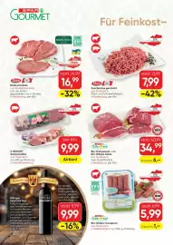 SPAR Gourmet Flugblatt Seite 4: Spar Natur pur Bio-Rumpsteak €34,99, S Budget Schweinsfilet €9,99