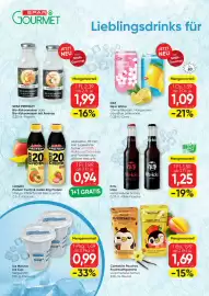 SPAR Gourmet Flugblatt Seite 8: Cantabile Pouches Fruchtsaftgetränk €1,69, Icemänner Ice Cup €0,99