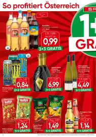 Spar Flugblatt Seite 12: Astoria Galie Prosecco Treviso DOC €6,99, Monster Energy €0,84