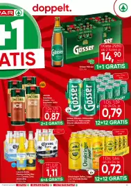 Spar Flugblatt Seite 13: Ottakringer Helles, Lager oder Frucade Radler €0,72, Gösser Märzen, Naturradler €0,79