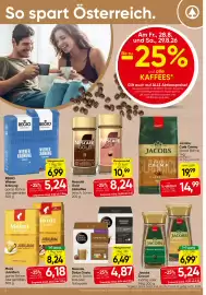 Spar Flugblatt Seite 2: Nescafé Gold Löskaffee €8,24, Nescafe Dolce Gusto €4,87
