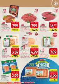 Spar Flugblatt Seite 5: S-Budget Hendl-Keulenviertel €7,89, SPAR Schaut drauf Tierwohl-Hendl Hendl-Filet €4,99