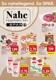 Spar Flugblatt Seite 8: Nöm-Mix €0,59, Gut Hardegg Dinkelmehl €1,39